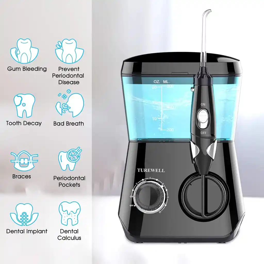 Limpiador De Dientes Waterpik Turewell Negro