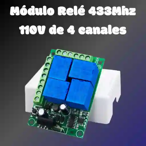 Módulo Relé 433mhz 110v De 4 Canales