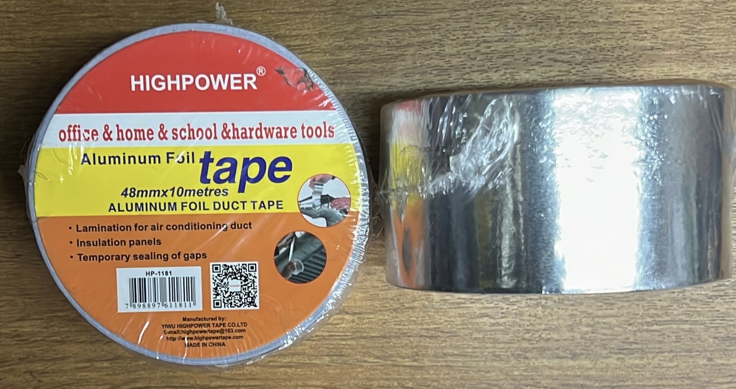 Cinta Adhesiva Papel De Aluminio 10 Metros Aproximados - Rappi