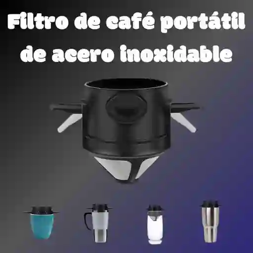 Filtro De Café Plegable Portátil De Acero Inoxidable