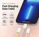 Cable Trenzado Pd 20w Tipo C A Lightning Para Iphone - Ipad - Ipod Carga Rapida