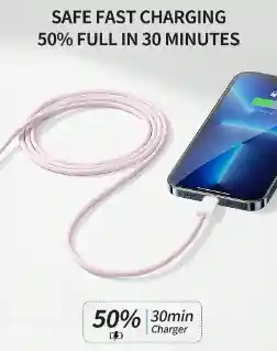 Cable Trenzado Pd 20w Tipo C A Lightning Para Iphone - Ipad - Ipod Carga Rapida