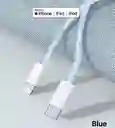 Cable Trenzado Pd 20w Tipo C A Lightning Para Iphone - Ipad - Ipod Carga Rapida