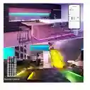 Cinta De Luz Led Rgb 18 Metros Tira Led + Control Bt 60 Pies