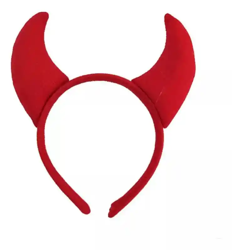 Balaca Diablo Orejas Diadema Cuernos Oído Halloween Decoración Para Adultos