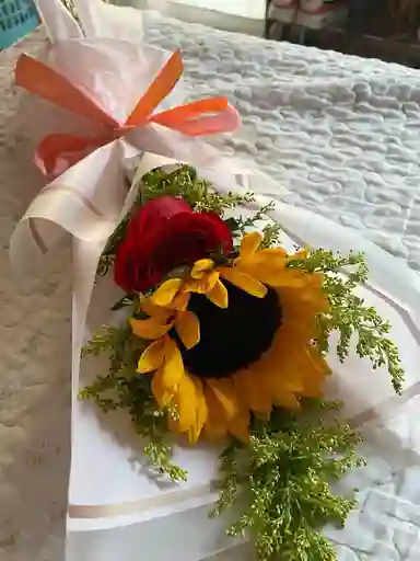 Flores Amarillas Girasoles - Bouquet Doble Esplendor
