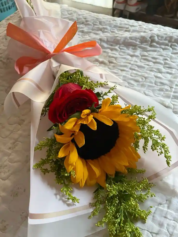 Flores Amarillas Girasoles - Bouquet Doble Esplendor