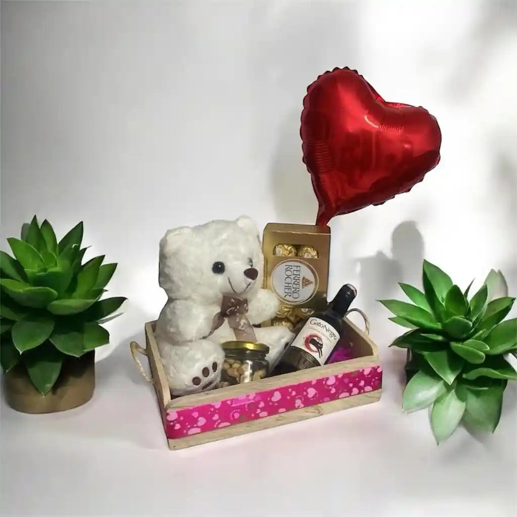 Regalo Detalle Amor Y Amistad, San Valentin Romance: Dulzura Vino