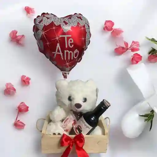 Hermoso Regalo Detalle Romance Amor Y Amistad San Valentin "ternura Y Brindis"