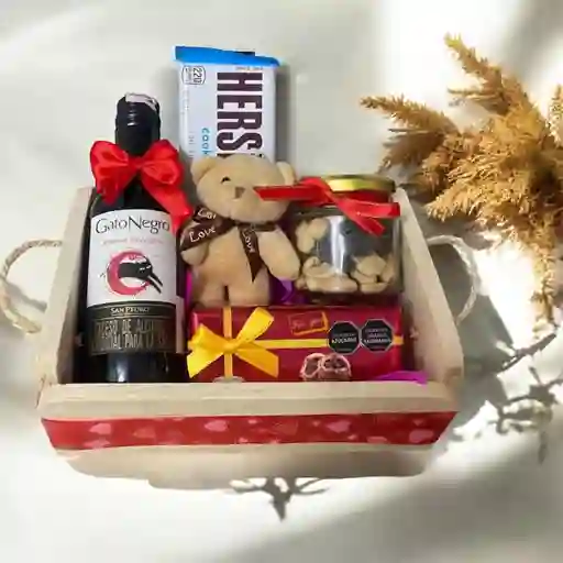 Detalle Sorpresa Amor Y Amistad Vino Y Delicias