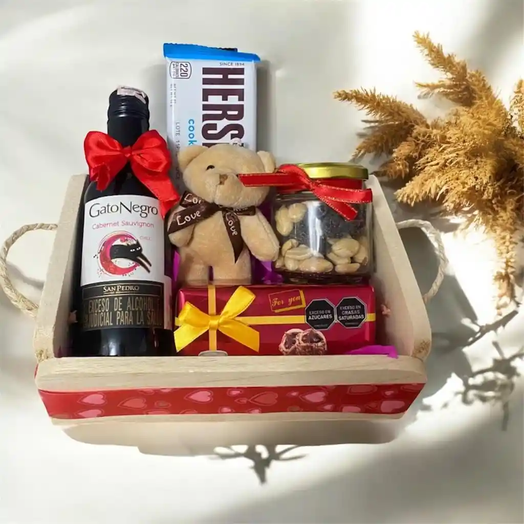 Detalle Sorpresa Amor Y Amistad Vino Y Delicias