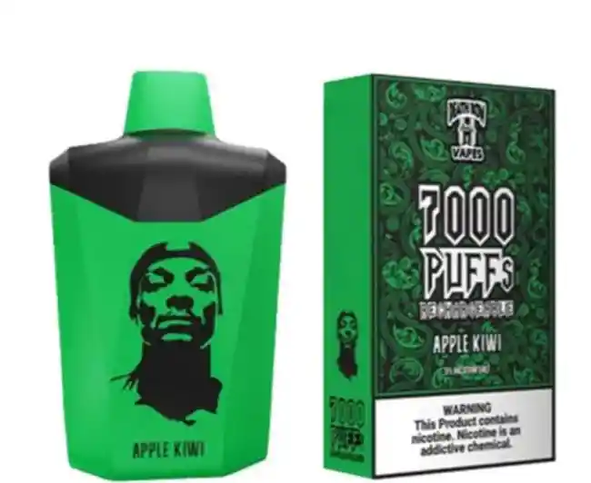 Vape Death Row - Apple Kiwi - 7000 Puff - 5% Nicotina - Snoop Dog