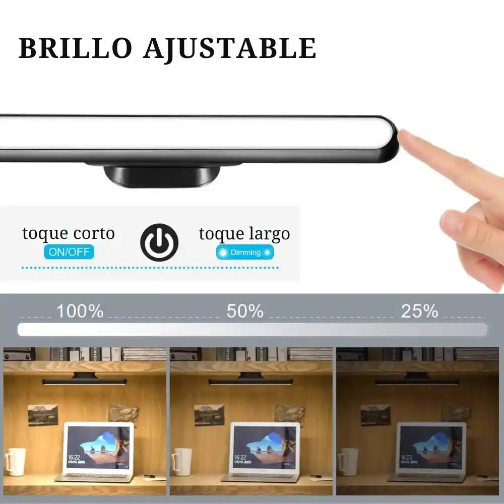 Barra Lampara De Luz Led Magnetica Recargable 3w