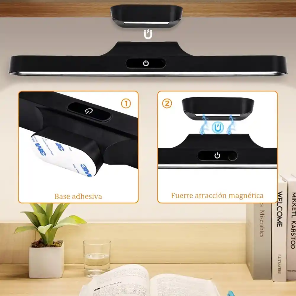 Barra Lampara De Luz Led Magnetica Recargable 3w