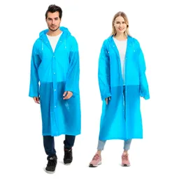 Kit X6 Carpa Capa Adulto Impermeable Lluvia Eva Botones Azul