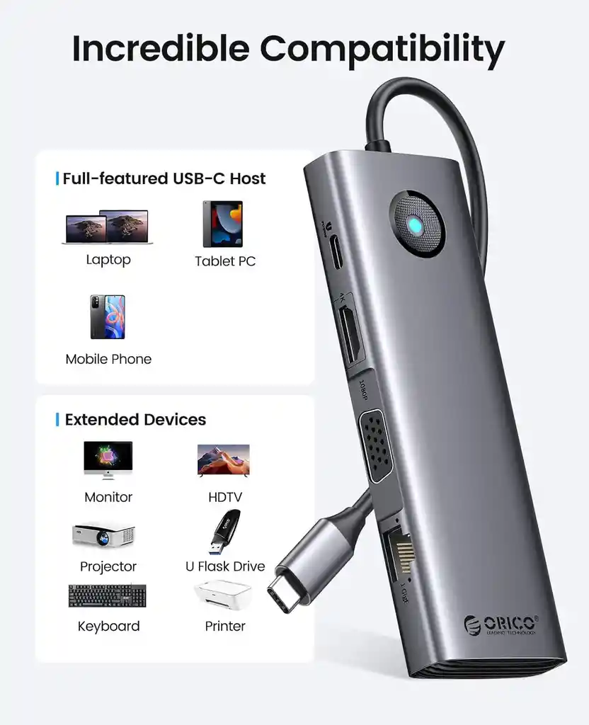 Adaptador Usb C A Hdmi Ethernet Usb Macbook Windows