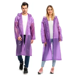 Kit X6 Carpa Capa Adulto Impermeable Lluvia Eva Botones Morado