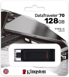 Memoria Usb Kingston Datatraveler 70 Dt70 128gb 3.2 Gen 1