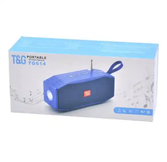 Parlante Bluetooth Inalámbrico Tg614 Negro