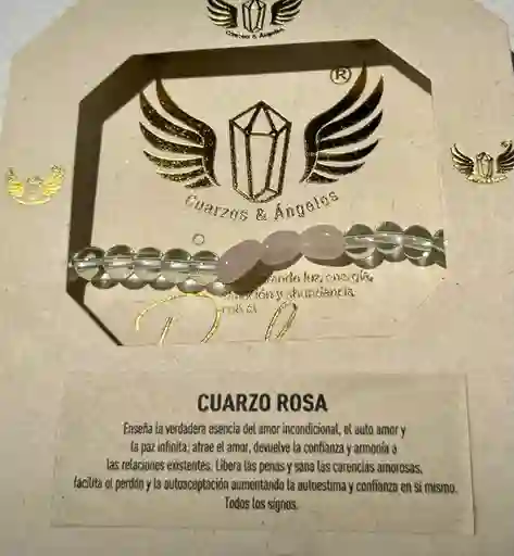 Pulsera Elastica Cuarzo Rosa