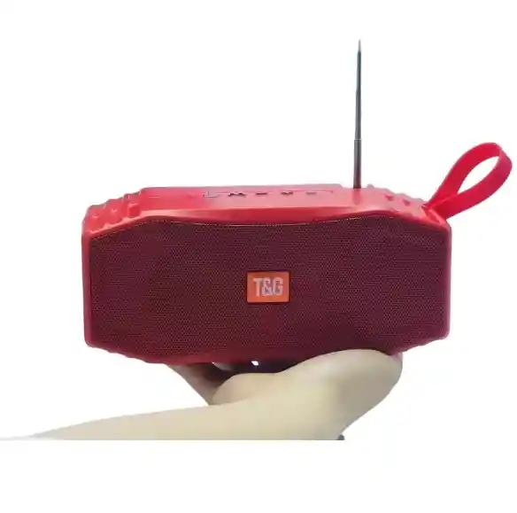 Parlante Bluetooth Portátil Tg614 Rojo