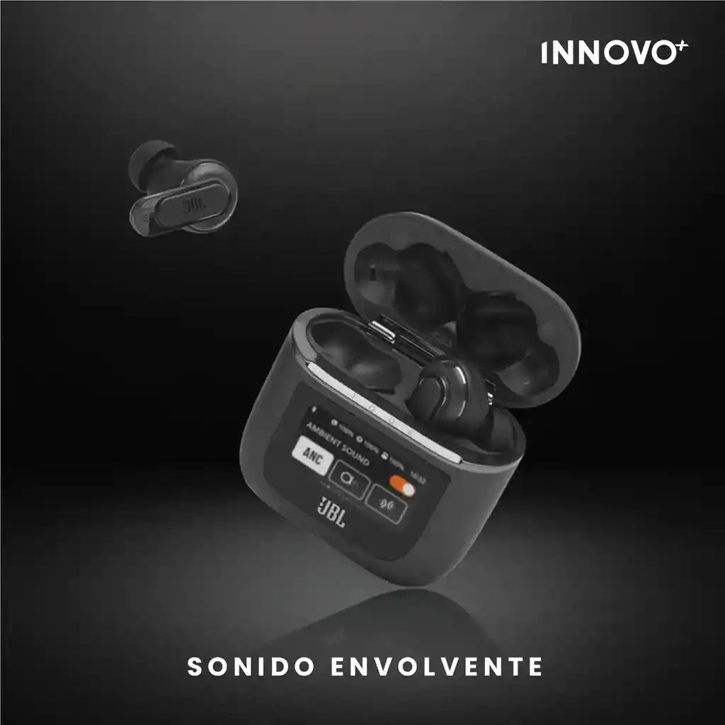 Audífonos Jbl Tour Pro 2 Calidad 1.1 Con Pantalla Táctil Negro Full Sound