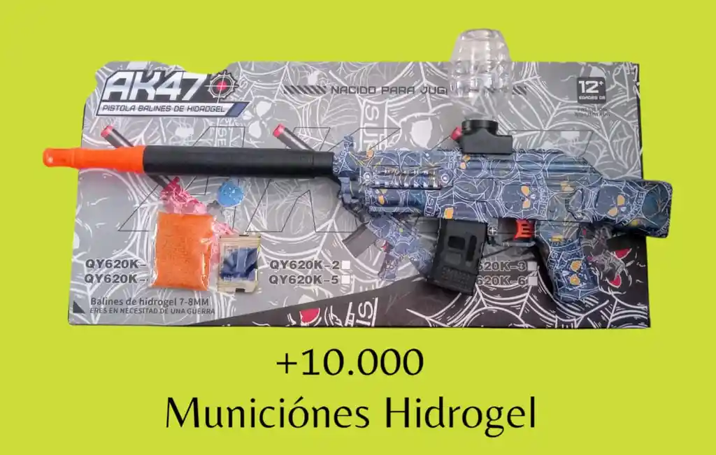 Juguete Electrico +10.000 Municiones En Hidrogel