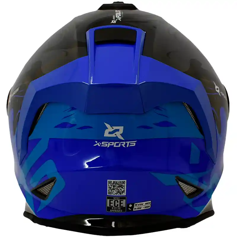 Casco X-sports V151 Certificado Moto Proteccion Elements Dot Disponible Talla L Y Xl