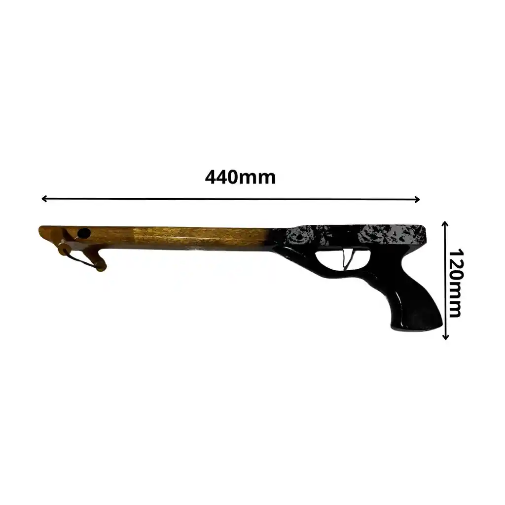 Arpon Para Pesca Con Doble Liga Artesanal Madera