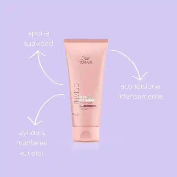 Acondicionador Wella Cabello Rubio Invigo Blonde Recharge 200ml