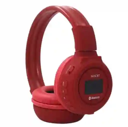 Diadema Bluetooth N65 Roja Conectividad, Estilo Y Sonido Claro