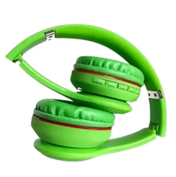 Diadema Bluetooth N65 Verde Conectividad, Estilo Y Sonido Claro