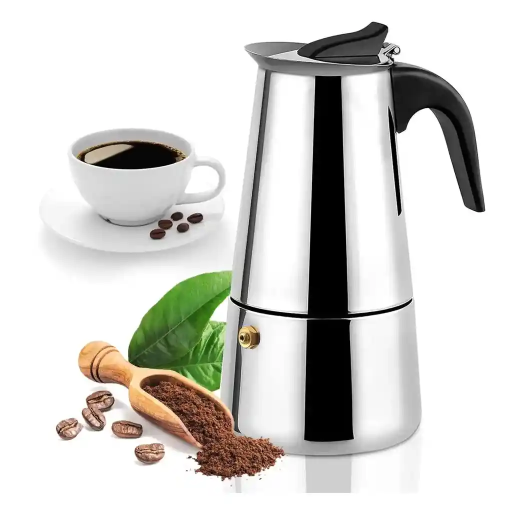 Cafetera Italiana 6 Tazas En Acero Quirúrgico - Express Maker