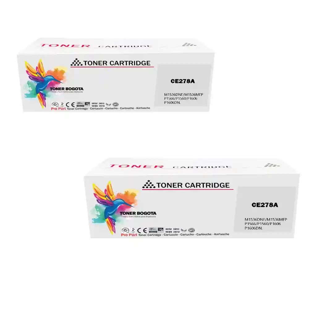 2 Tóner 78a Cf278a Negro Genérico Para M1536 P1566 P1606dn
