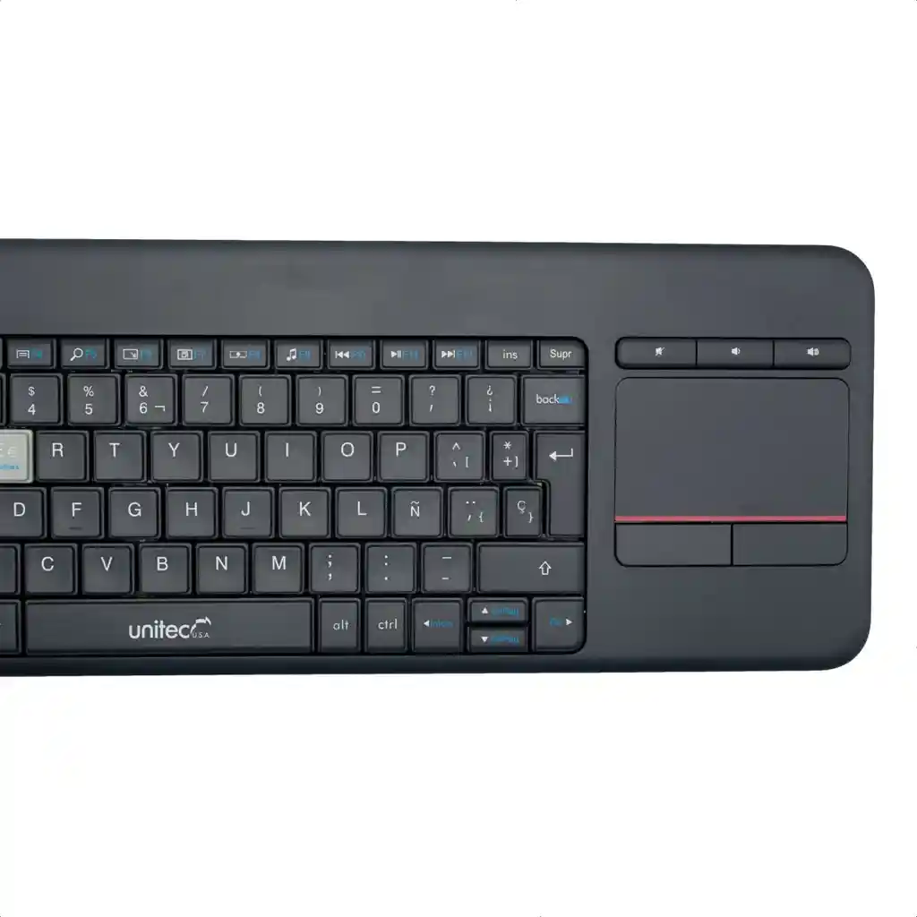 Teclado Inalámbrico Multidispositivo Touchpad Unitec W001