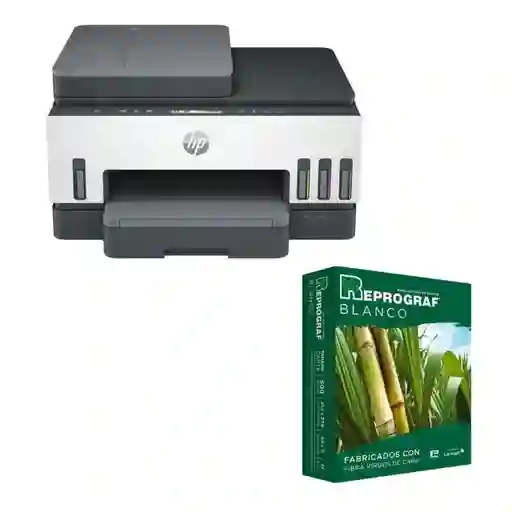 Combo Impresora Multifuncional Hp Smart Tank 750 Wifi + Resma