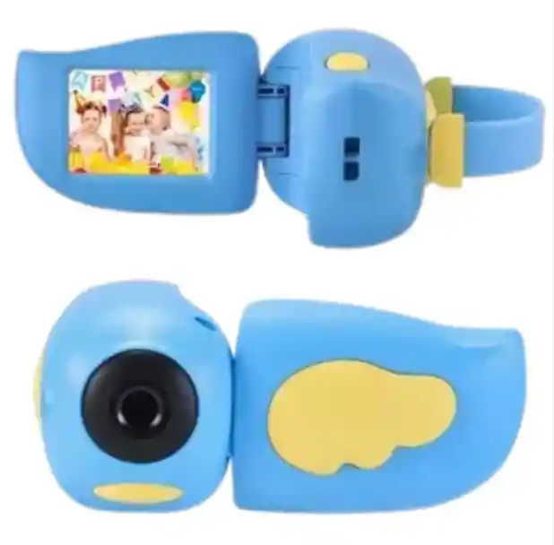 Cámara Filmadora Infantil Azul Aprende Y Diviértete Grabando Videos