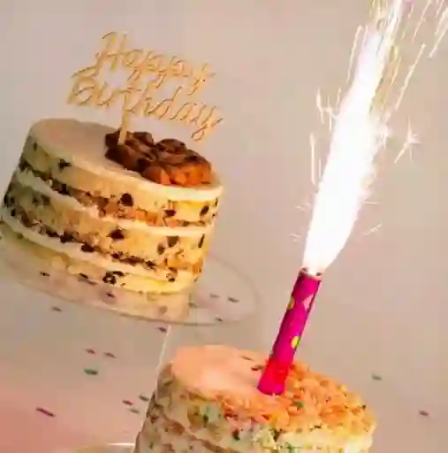 Vela Volcan Para Cumpleaños De 12 Cm X1 Unidad