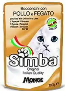 Simba Pouch Pollo Higado X 100 Gr