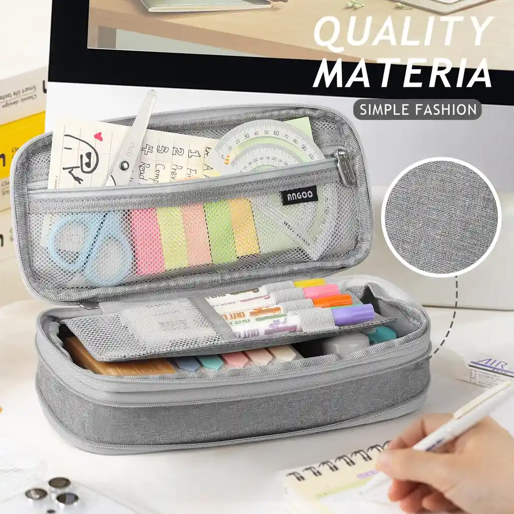 Cartuchera Organizador Colores Lapices Grande Plegable