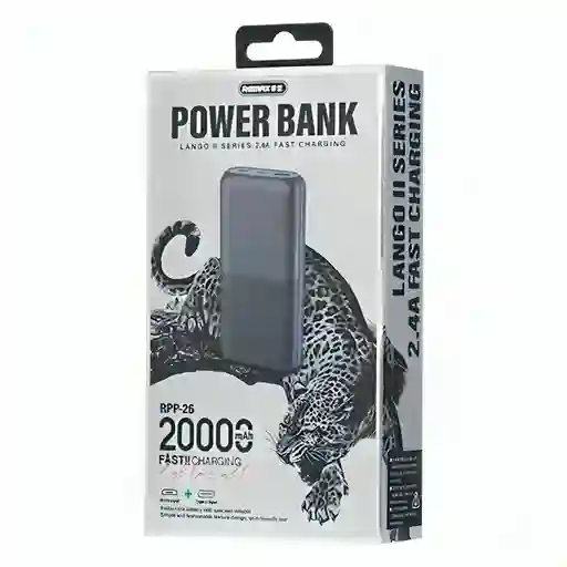 Cargador Rápido Power Bank 20000mah Remax Rpp-26