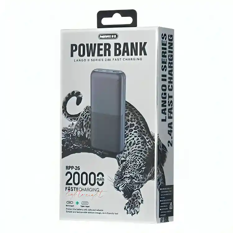 Cargador Rápido Power Bank 20000mah Remax Rpp-26