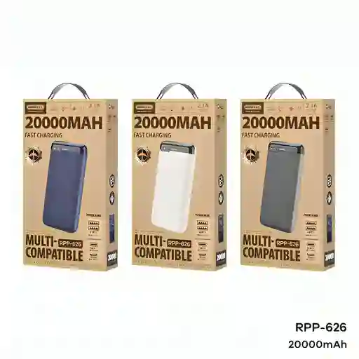 Power Bank 20000mah Carga Rapida Remax Rpp-626