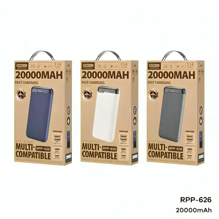 Power Bank 20000mah Carga Rapida Remax Rpp-626