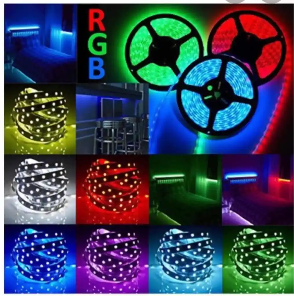 Cinta Led Multicolor Bluetooth 5m Para Ambientes Personalizados
