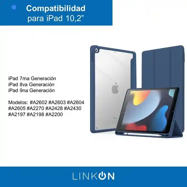 Estuche Funda Case Espacio Lápiz Ipad Linkon - Lavan Purple