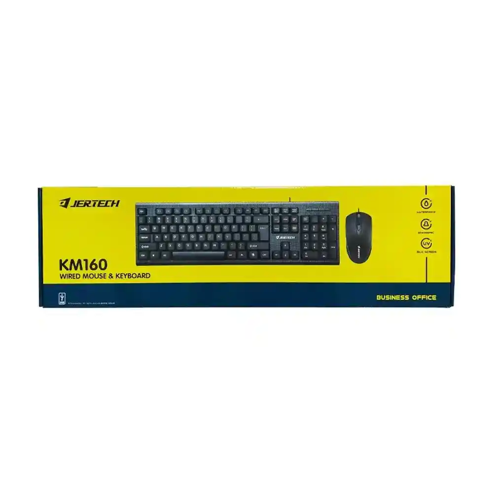 Combo Teclado Y Mouse Pc Alambrico Km160