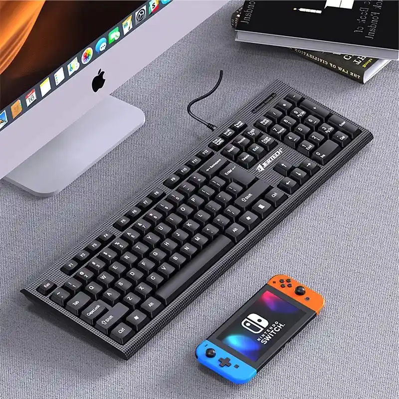 Combo Teclado Y Mouse Pc Alambrico Km160