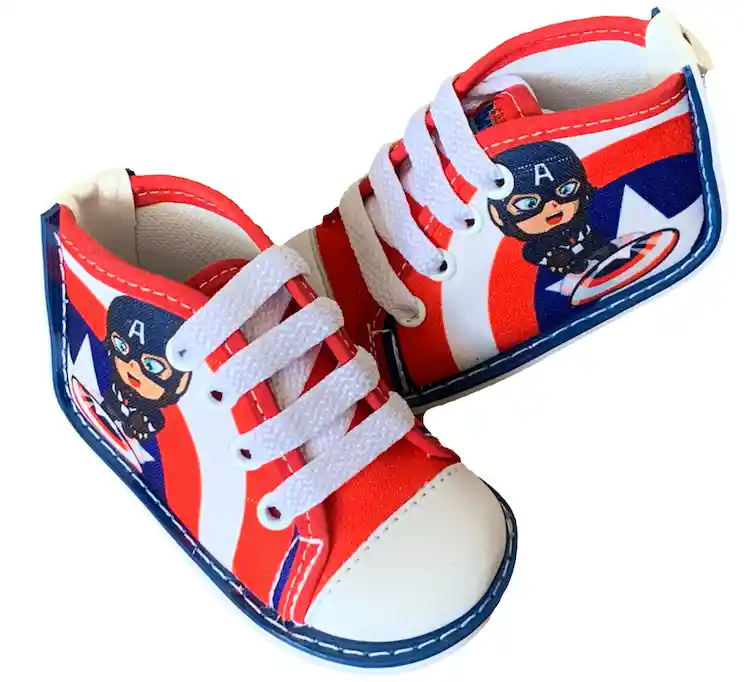 Zapatos Talla 22 No Tuerce, Tenis Tipo Converse Para Niños / Bebes