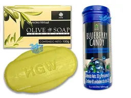 Jabon De Oliva Y Blueberry Candy Hgw Arandanos